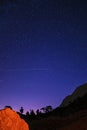 The spectacular night  view of  milky way  from  TahtalÃÂ± DaÃÅ¸ÃÂ±, Antalya Royalty Free Stock Photo